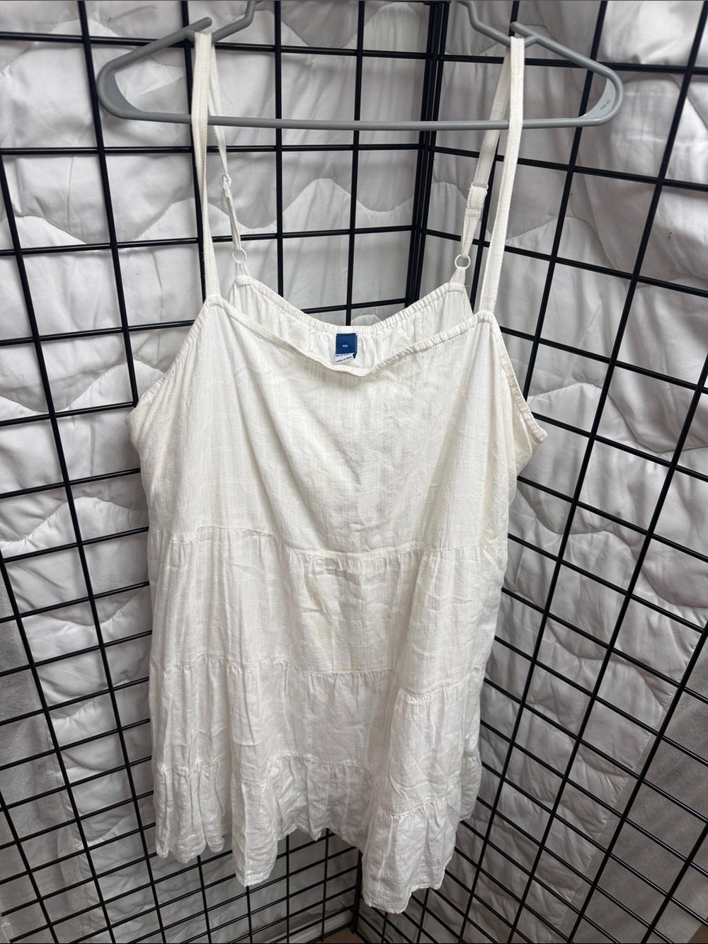 Old Navy White Tiered Mini Sundress